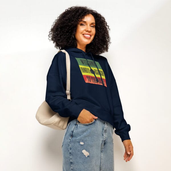 “Welcome to the Sesh” Women’s Organic Hoodie – Frankie B’s Reggae Session - Image 2