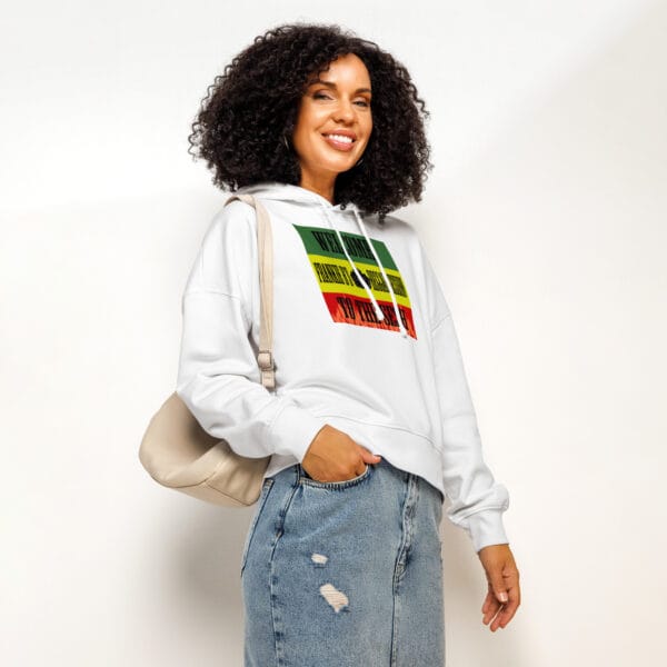“Welcome to the Sesh” Women’s Organic Hoodie – Frankie B’s Reggae Session - Image 6